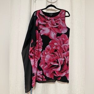 Le Chateau Dress - Pink Floral on Black